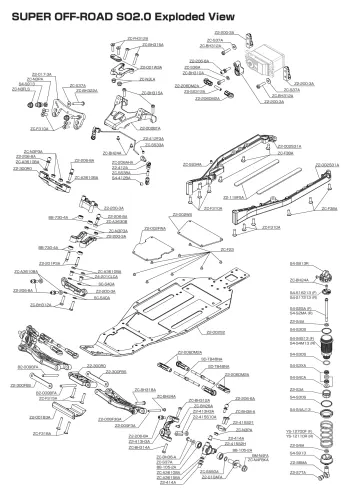 Yokomo SO2.0 Exploded View