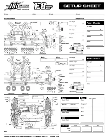 HB E8 WS Setup Sheet Blank