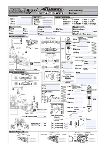 Sworkz S35-4 EVO Setup Sheet Editable