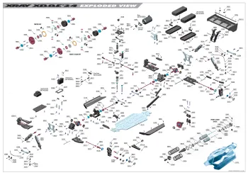 XRAY XB8E '24 Exploded View
