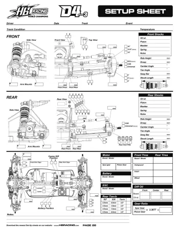 HB D4 Evo3 Setup Sheet Blank