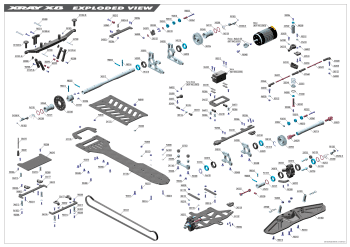 XRAY X8 '25 Exploded View