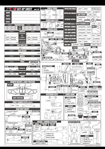 INFINITY IF18-3 Setup Sheet Blank