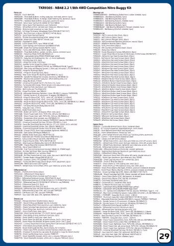 Tekno NB48 2.2 Parts List