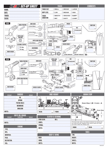Infinity IFB8 Setup Sheet Editable