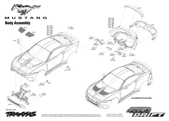 Traxxas 4-Tec Drift Exploded View - Body Assembly