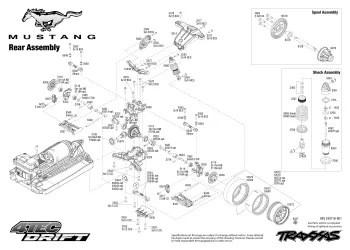 Traxxas 4-Tec Drift Exploded View - Rear