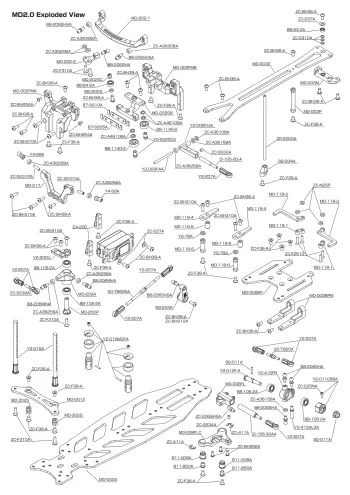 Yokomo MD2.0 Exploded View