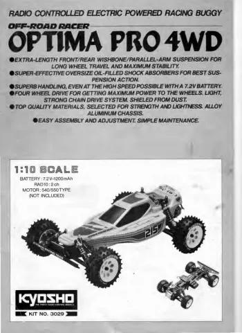 Kyosho Optima Pro Manual