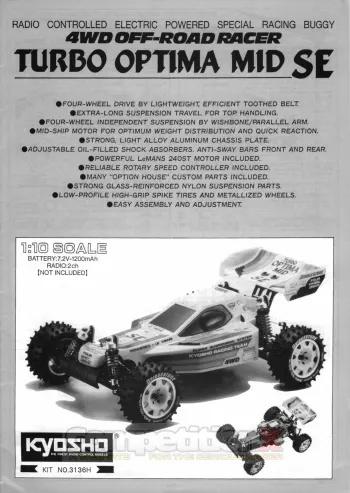Kyosho Turbo Optima Mid SE Manual
