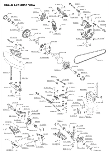 Yokomo RS2.0 Exploded View