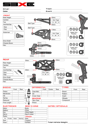 WIRC SBXE-3 Setup Sheet