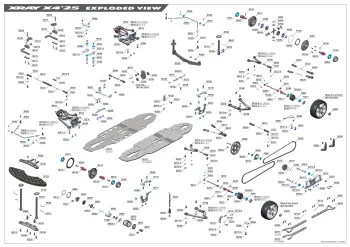 XRAY X4 '25 Exploded View
