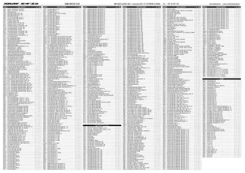 XRAY X4 '25 Parts List