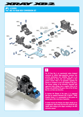 XRAY XB2 '25 5G Gearbox Manual