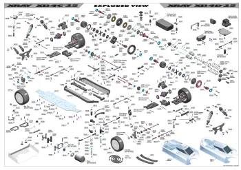 XRAY XB4 '25 Exploded View
