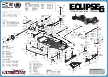 Schumacher Eclipse 6 Exploded View
