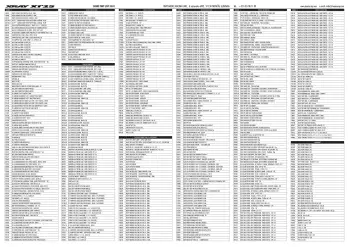 XRAY X1 '25 Parts List