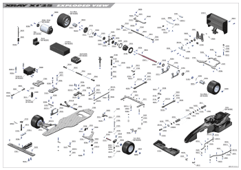 XRAY X1 '25 Exploded View