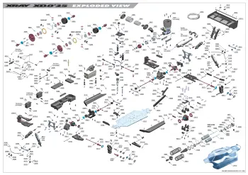 XRAY XB8 '25 Exploded View