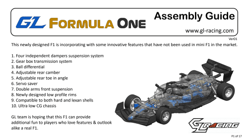 GL Racing Formula One Manual