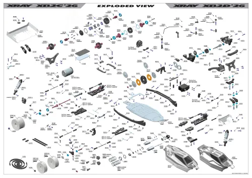 XRAY XB2 26 Exploded View