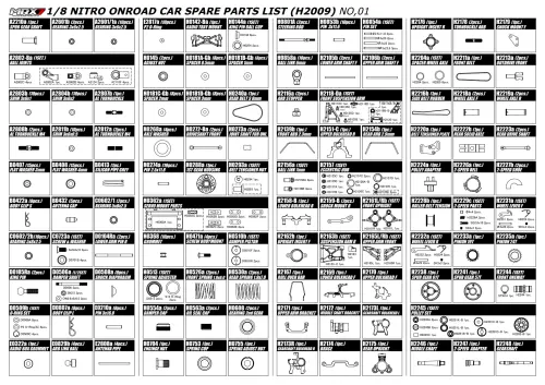 Mugen MRX7 Parts List