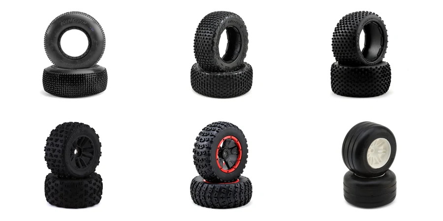 1/5 Scale RC Tire Chart: Off-Road & On-Road — reference table