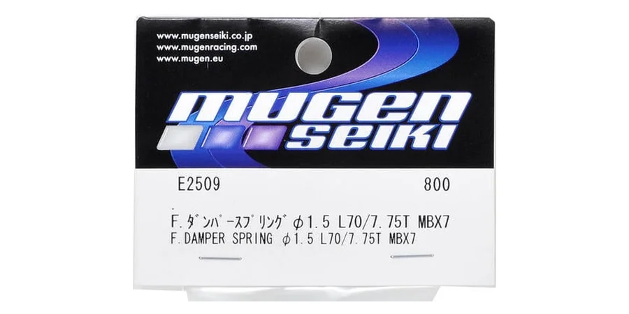 Mugen 1/8 Off-Road Shock Spring Chart (MBX8 & MBX8R)