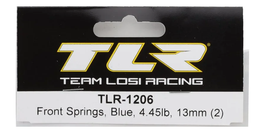 TLR 1/10 Off-Road Shock Spring Chart (22X & 22 Series)