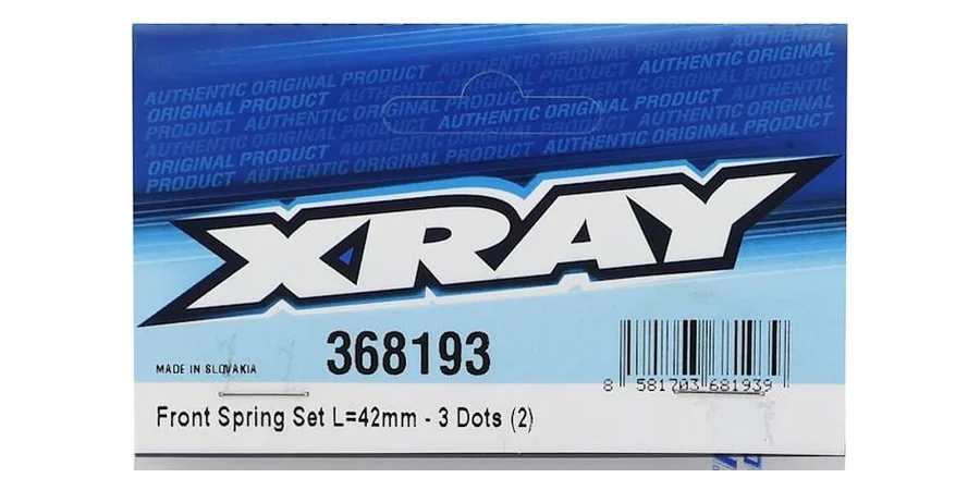 XRAY 1/10 Off-Road Shock Spring Chart (XB2 & XB4)