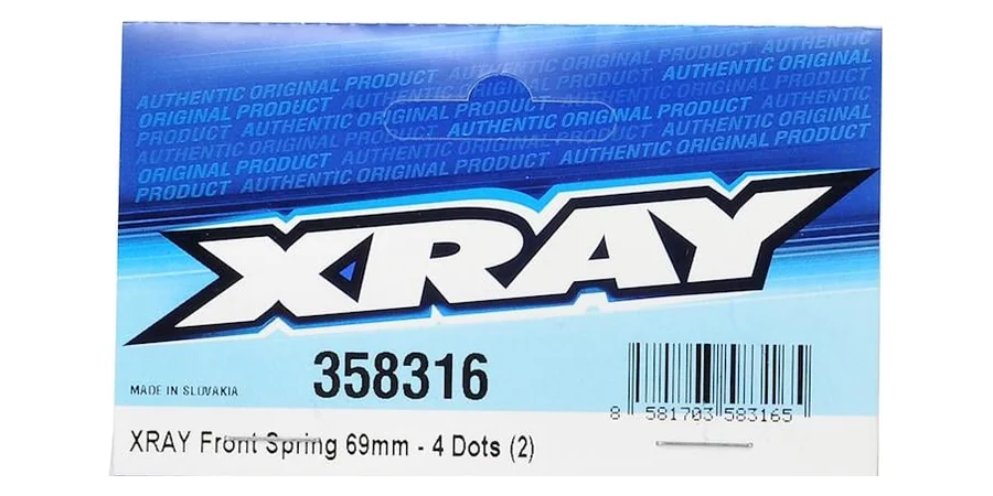 XRAY 1/8 Off-Road Shock Spring Chart (XB8 & XT8)