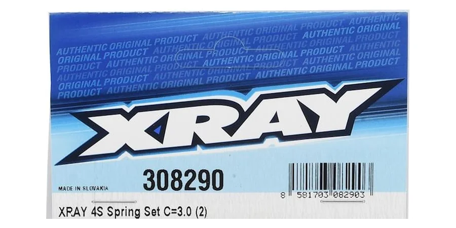 XRAY Touring Car Shock Spring Chart (X4 XLP & T4 4S)